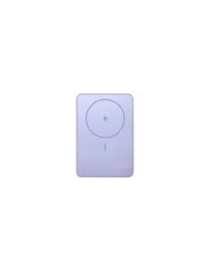Powerbank 5000mAh Xiaomi Super Slim Magnetic Power Bank 5000/ Wireless/ Púrpura/ Incluye Cable USB Tipo-C