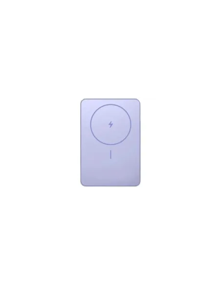 Powerbank 5000mAh Xiaomi Super Slim Magnetic Power Bank 5000/ Wireless/ Púrpura/ Incluye Cable USB Tipo-C