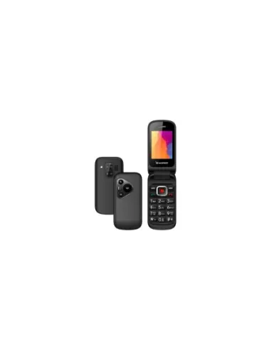Teléfono Móvil Sunstech CELT24 para Personas Mayores/ Negro