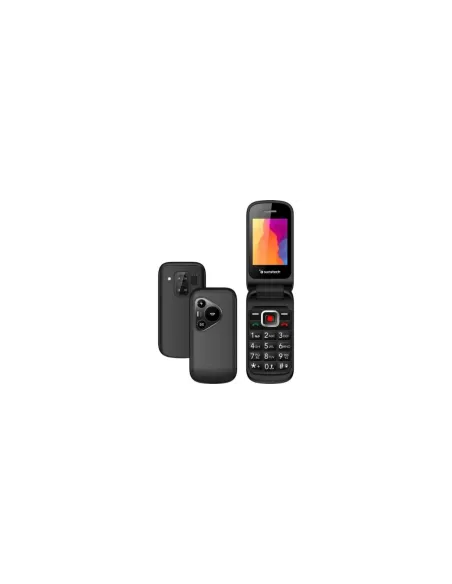 Teléfono Móvil Sunstech CELT24 para Personas Mayores/ Negro