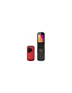 Teléfono Móvil Sunstech CELT24 para Personas Mayores/ Rojo