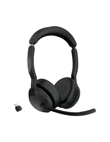 Auriculares jabra evolve2 55 uc stereo inalambrico negro