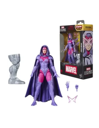 Figura hasbro marvel legends series build a figure marvel's box psylocke