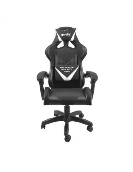 Silla gaming fury avenger l negra -  blanca