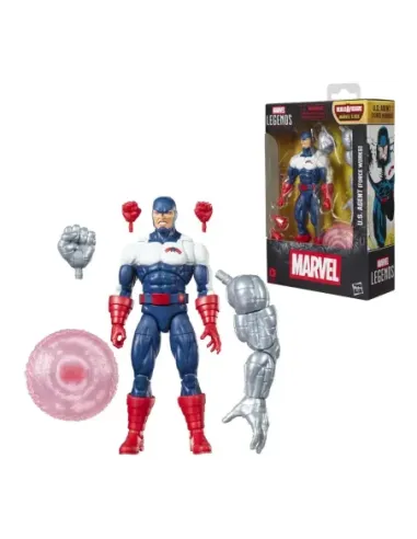 Figura hasbro marvel legends series build a figure marvel's box u.s. agent (force works)
