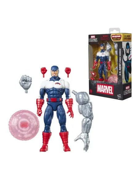 Figura hasbro marvel legends series build a figure marvel's box u.s. agent (force works)