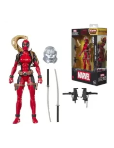 Figura hasbro marvel legends series build a figure marvel's box lady deadpool
