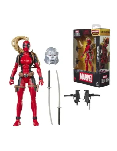 Figura hasbro marvel legends series build a figure marvel's box lady deadpool