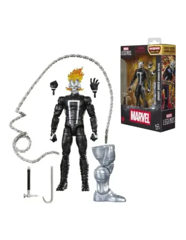 Figura hasbro marvel legends series build a figure marvel's box ghost rider (robbie reyes)