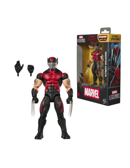 Figura hasbro marvel legends series build a figure marvel's box ultimate wolverine