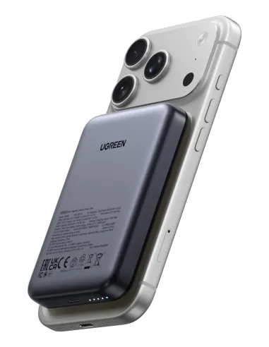 Ugreen 25919 batería externa Polímero de litio 10000 mAh Cargador inalámbrico Gris