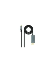 Cable Conversor Nanocable 10.15.5022/ USB Tipo-C Macho - Displayport Macho/ 2m/ Negro
