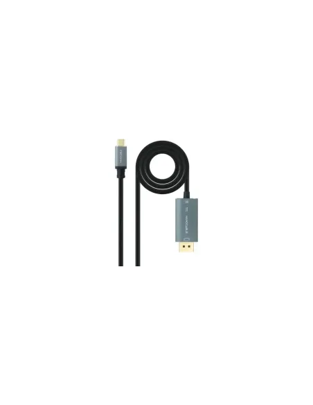 Cable Conversor Nanocable 10.15.5022/ USB Tipo-C Macho - Displayport Macho/ 2m/ Negro