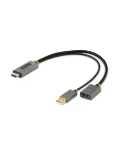 Adaptador hdmi a displayport - usb tipo a startech 0.30m -  macho - macho - hembra -  gris