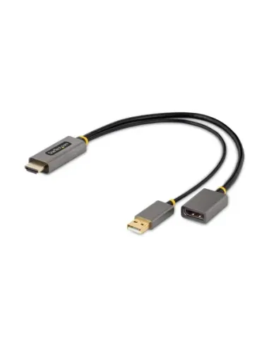 Adaptador hdmi a displayport - usb tipo a startech 0.30m -  macho - macho - hembra -  gris