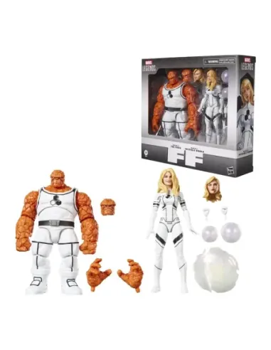 Figura hasbro marvel legends series marvel's the thing & marvel's invisible woman