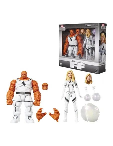 Figura hasbro marvel legends series marvel's the thing & marvel's invisible woman