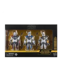 Set 3 figuras hasbro star wars the black series the clone wars arc commander colt. havoc & blitz