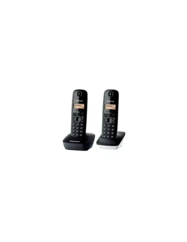 Teléfono Inalámbrico Panasonic KX-TG1612SP1/ Pack DUO/ Negro