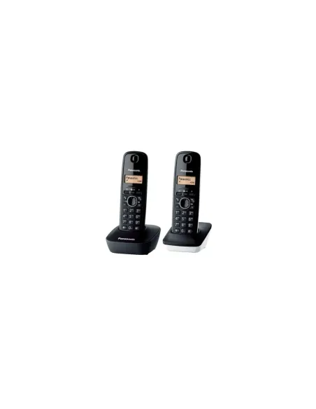 Teléfono Inalámbrico Panasonic KX-TG1612SP1/ Pack DUO/ Negro