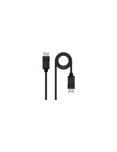 Cable DisplayPort 1.4 8K Nanocable 10.15.2802/ DisplayPort Macho - DisplayPort Macho/ 2m/ Certificado/ Negro