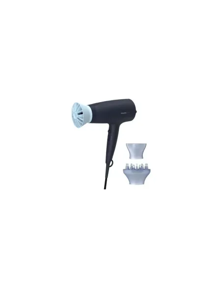 Secador Philips 3000 series BHD360/ 2100W/ Iónico/ Azul/ 3 Accesorios