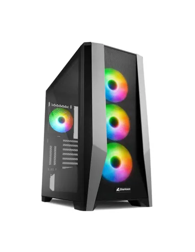 Caja ordenador gaming sharkoon tg7m atx 2xusb3.0 sin fuente