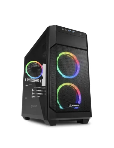 Caja ordenador gaming sharkoon v1000 matx 2 x usb 3.0 sin fuente rgb