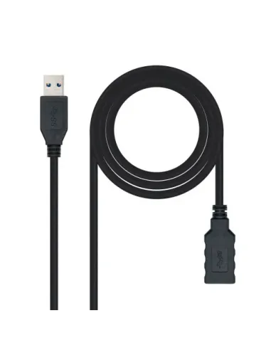 Nanocable Cable USB 3.0, Tipo A/M-A/H, Negro, 3.0 M