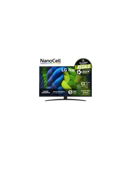Televisor LG NanoCell AI NANO82 43NANO82A6B 43"/ Ultra HD 4K/ Smart TV/ WiFi
