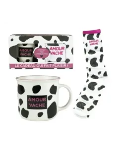 Taza + calcetines enesco amour vache