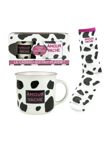 Taza + calcetines enesco amour vache