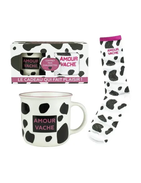 Taza + calcetines enesco amour vache