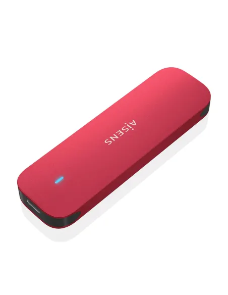 AISENS ASM2-027RED caja para disco duro externo Caja externa para unidad de estado sólido (SSD) Rojo M.2
