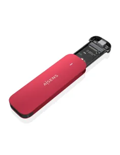AISENS ASM2-027RED caja para disco duro externo Caja externa para unidad de estado sólido (SSD) Rojo M.2 2