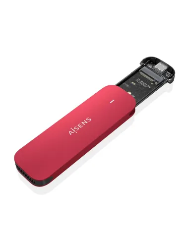 AISENS ASM2-027RED caja para disco duro externo Caja externa para unidad de estado sólido (SSD) Rojo M.2