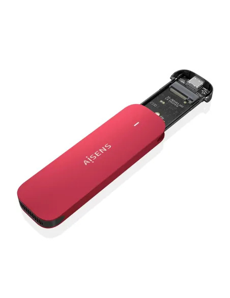 AISENS ASM2-027RED caja para disco duro externo Caja externa para unidad de estado sólido (SSD) Rojo M.2