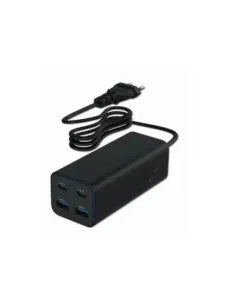 Gembird Cargador rápido USB GaN PD 4 puertos 100 W
