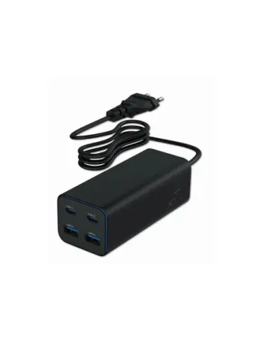 Gembird Cargador rápido USB GaN PD 4 puertos 100 W