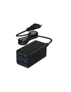 Gembird Cargador rápido USB GaN PD 4 puertos  65 W