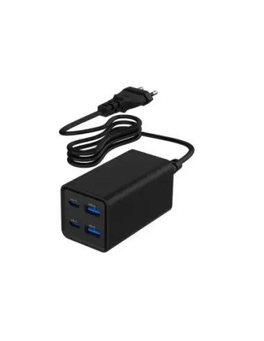 Gembird Cargador rápido USB GaN PD 4 puertos  65 W