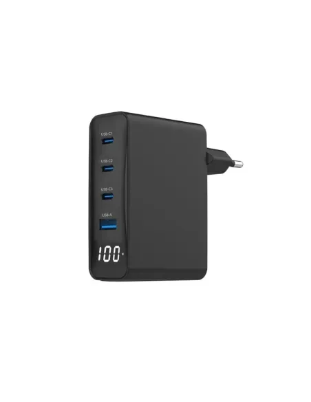 Gembird Cargador rápido USB GaN  4 P  100 W LCD