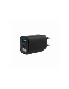 Gembird Cargador rápido USB de 2 puertos 30 W LCD