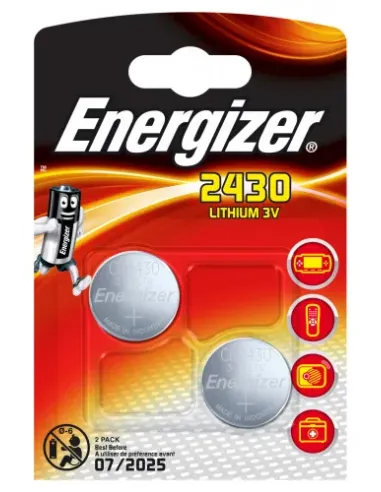 BLISTER 2 PILAS DE BOTON MODELO CR2430 ENERGIZER E300830301