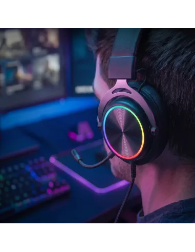 Mars Gaming MHFORGE auricular y casco Auriculares Alámbrico Diadema Juego USB Type-C   USB Type-A Negro