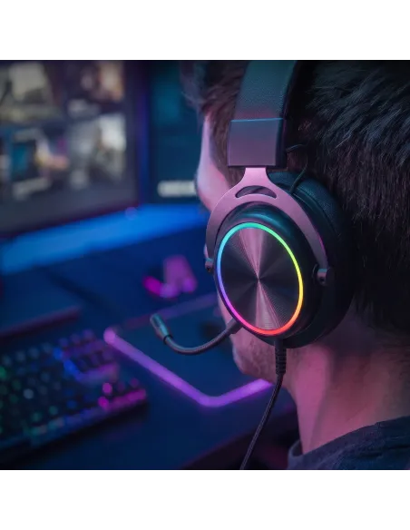Mars Gaming MHFORGE auricular y casco Auriculares Alámbrico Diadema Juego USB Type-C   USB Type-A Negro