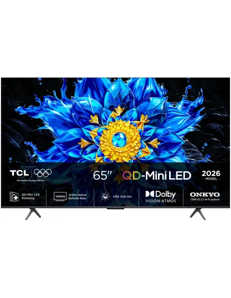 TCL P8L 65P8L Televisor 165,1 cm (65") 4K Ultra HD Smart TV Wifi Negro 450 cd   m²
