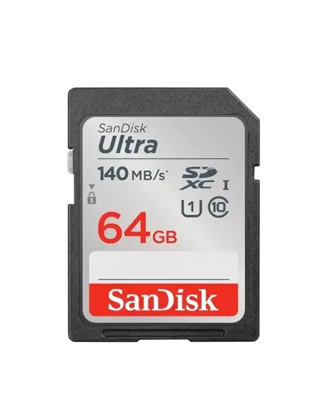 Tarjeta de memoria secure digital sdxc sandisk ultra - 64gb - clase 10 - sdxc - 140mb - s