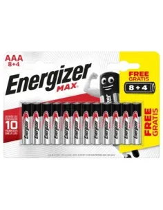 BLISTER 8 + 4 PILAS MAX TIPO LR03 (AAA) ENERGIZER E301531207