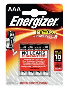 BLISTER 4 PILAS MAX TIPO LR03 (AAA) ENERGIZER E301532000